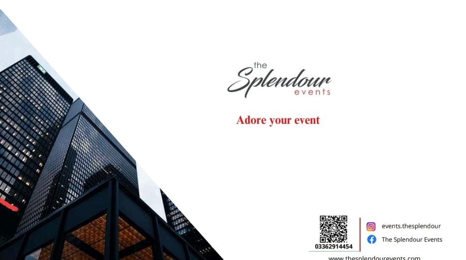 Splendor Events The Splendour Events - Luxury Wedding event venues in Karachi